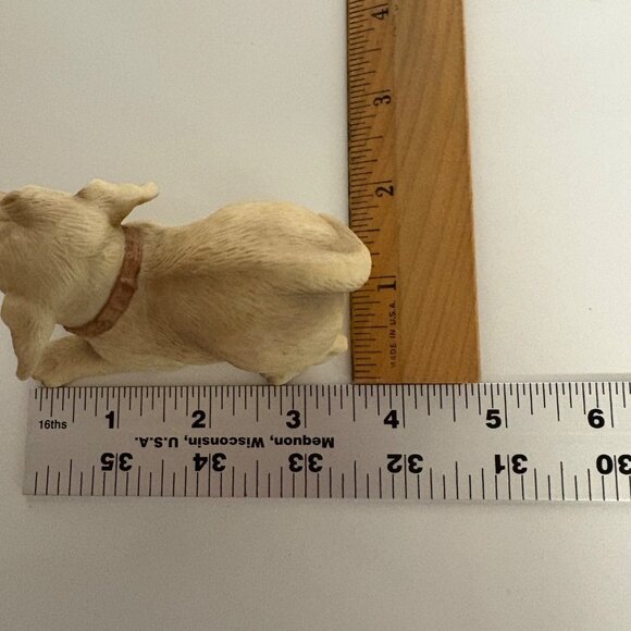 Homco Ceramic Golden Labrador Dog Figurine 3.25in Playful Puppy 1408 Vintage - Picture 6 of 7